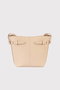 Zoozie Bags Tokyo Bolso de Hombro Cuero PU Crema Elegante Versátil para Mujer Largo 25cm Ancho 7cm Alto 18cm